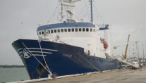 Explorer yacht Sarsen at the Wharf